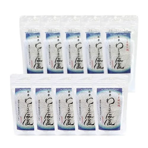 【セット価格5%OFF】わじまの海塩100g&200g　10袋セット