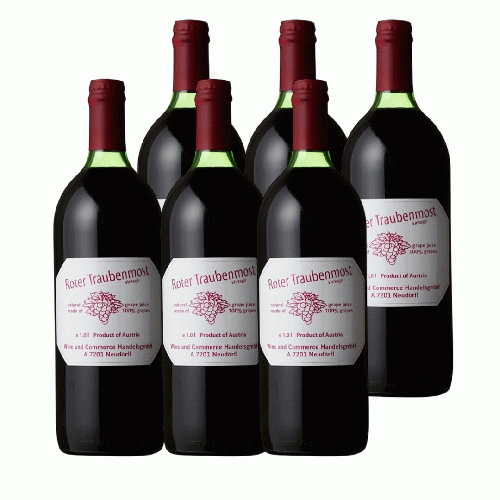 ワイン用・赤ぶどうジュース(ロータートラウベンモスト)1000ml×6本セット